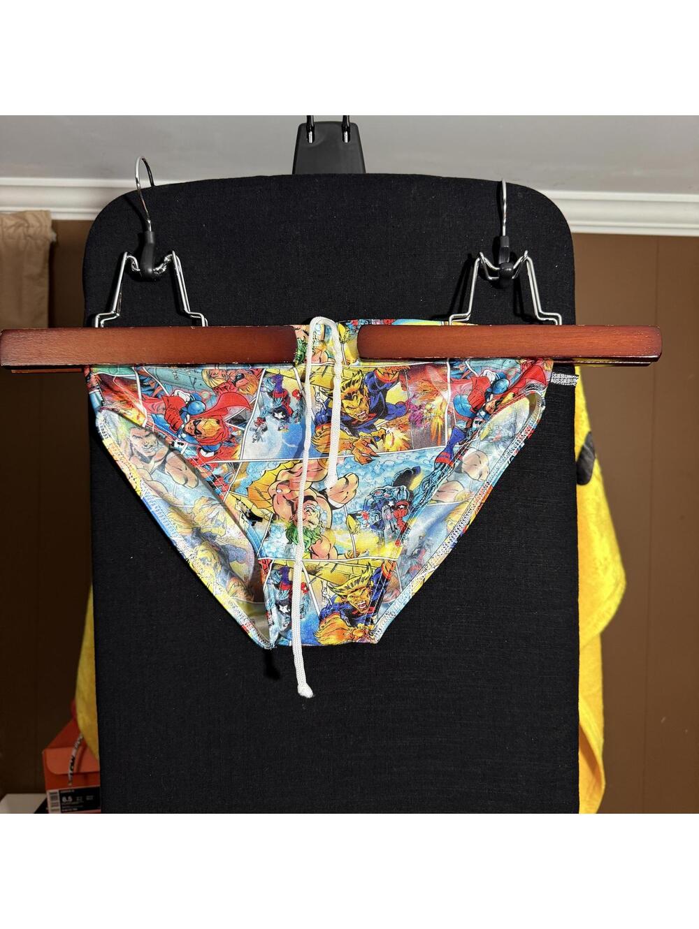 AussieBum Superhero Print Swim Briefs
